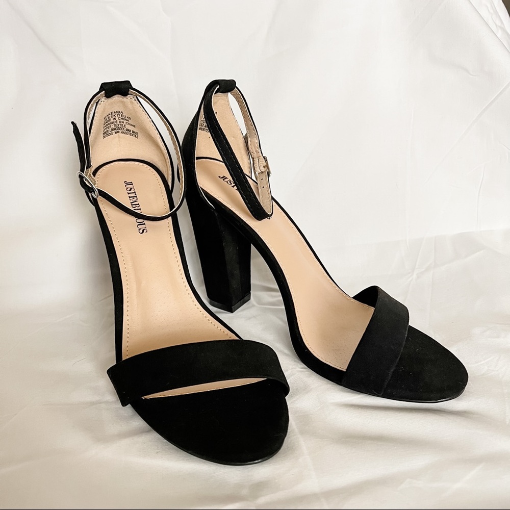 JustFab - Black Heels - Size 9 **Never Worn**